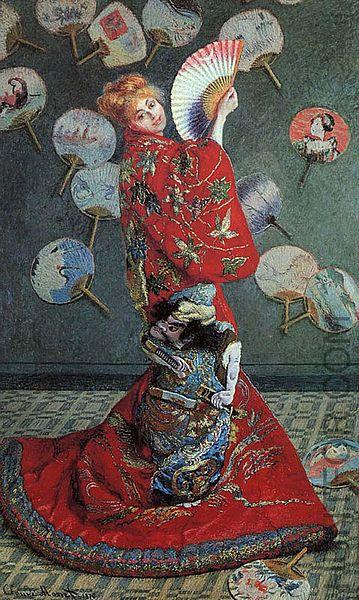 Claude Monet Madame Monet en costume japonais